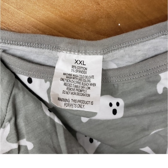 NWT Dog Pajama Costume XXL - Ghosts Gray White. Super Cute. - Picture 3 of 5